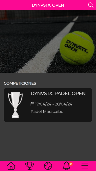 DYNVSTX PADEL OPEN Screenshot