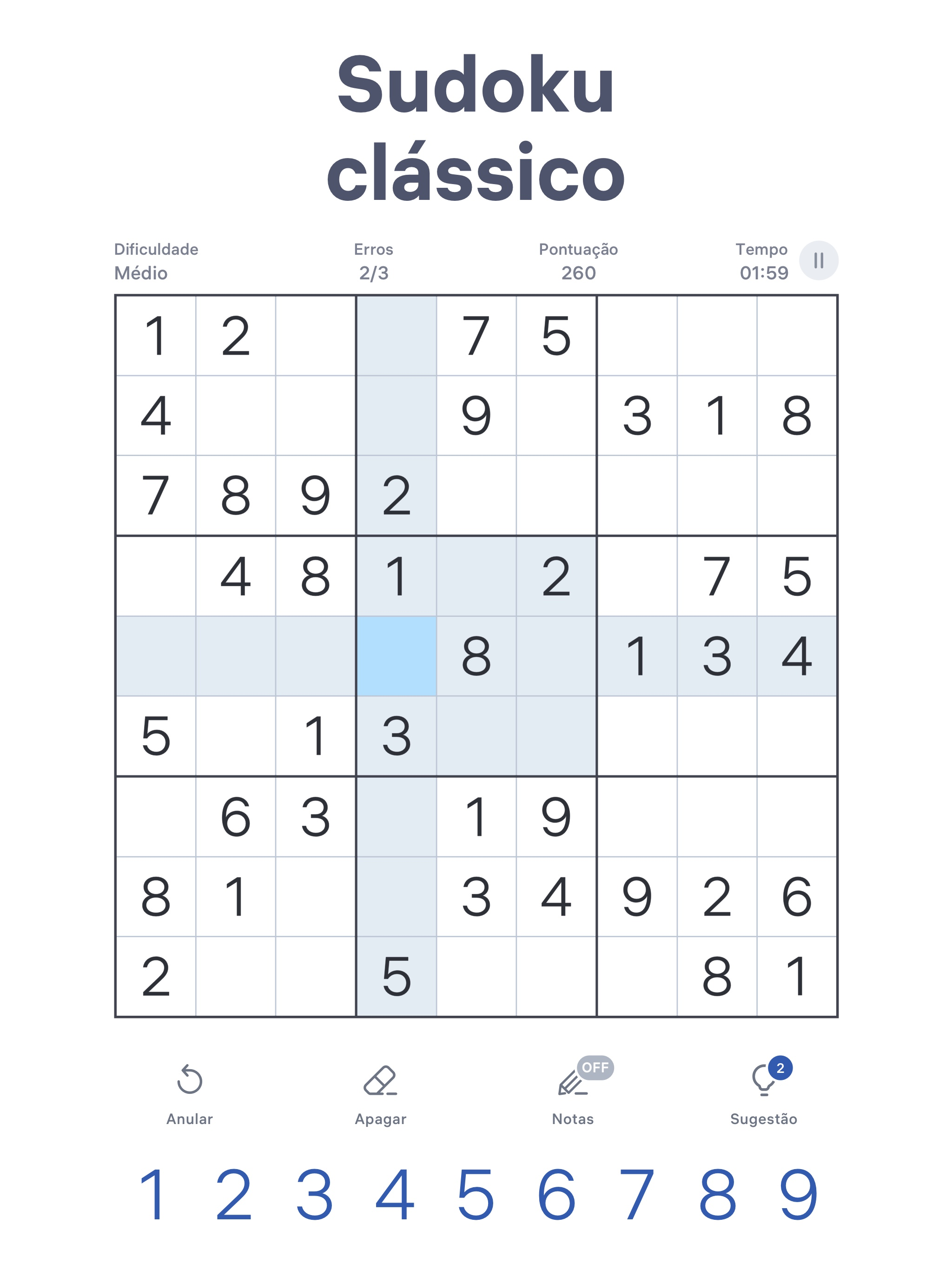 Sudoku.com - Puzzle clássico