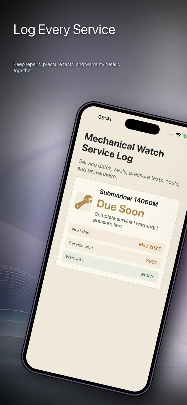 Screenshot #1 pour Watch Service Log