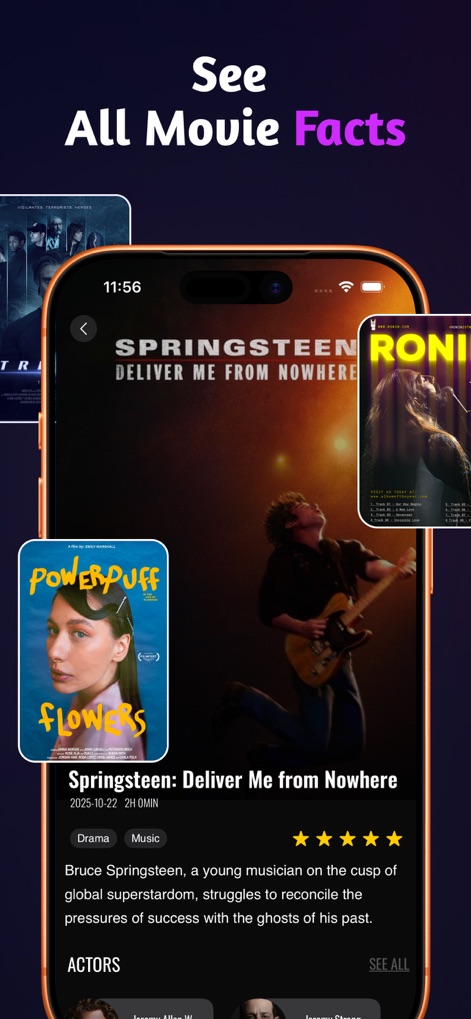 SeeMore: Films and Series - Accédez à des informations complètes sur les films, y compris les détails des créateurs et des évaluations par étoiles avec un résumé concis.