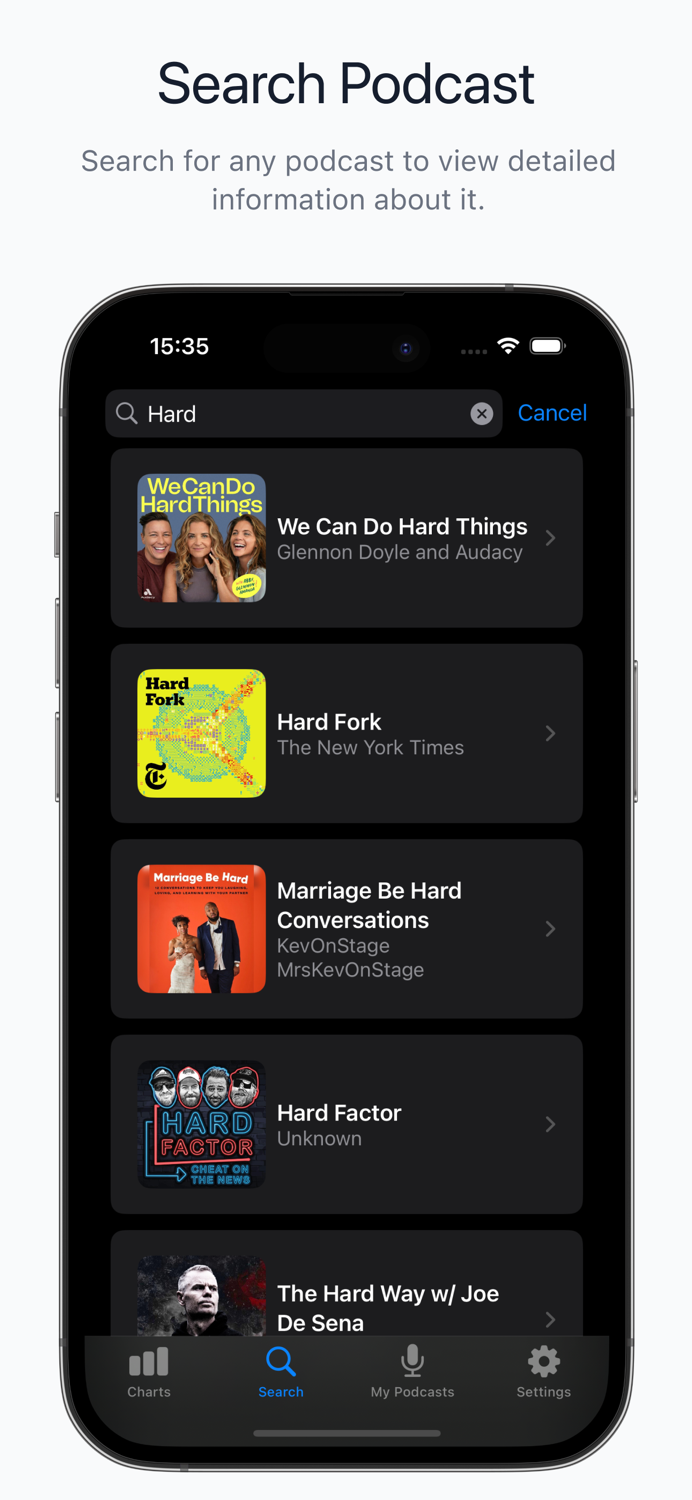 Podcast Charts - Podash