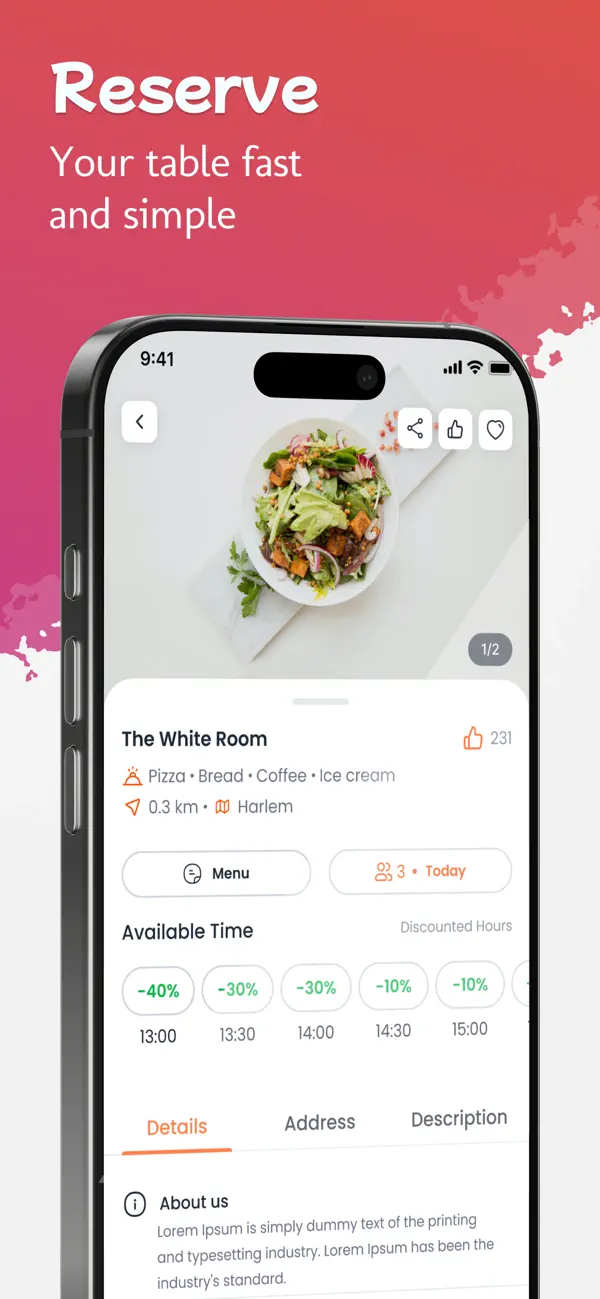Screenshot #3 pour HeyNosh: Restaurant Deals
