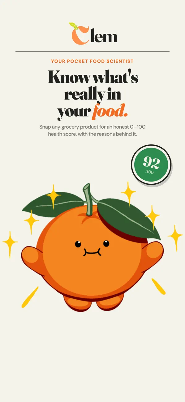 Screenshot #1 pour Clem: Food Health Scanner