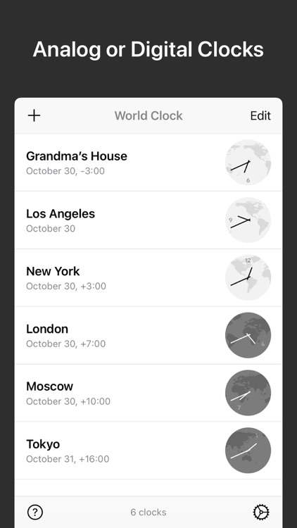 World Clock Time Zone Widgets screenshot-7