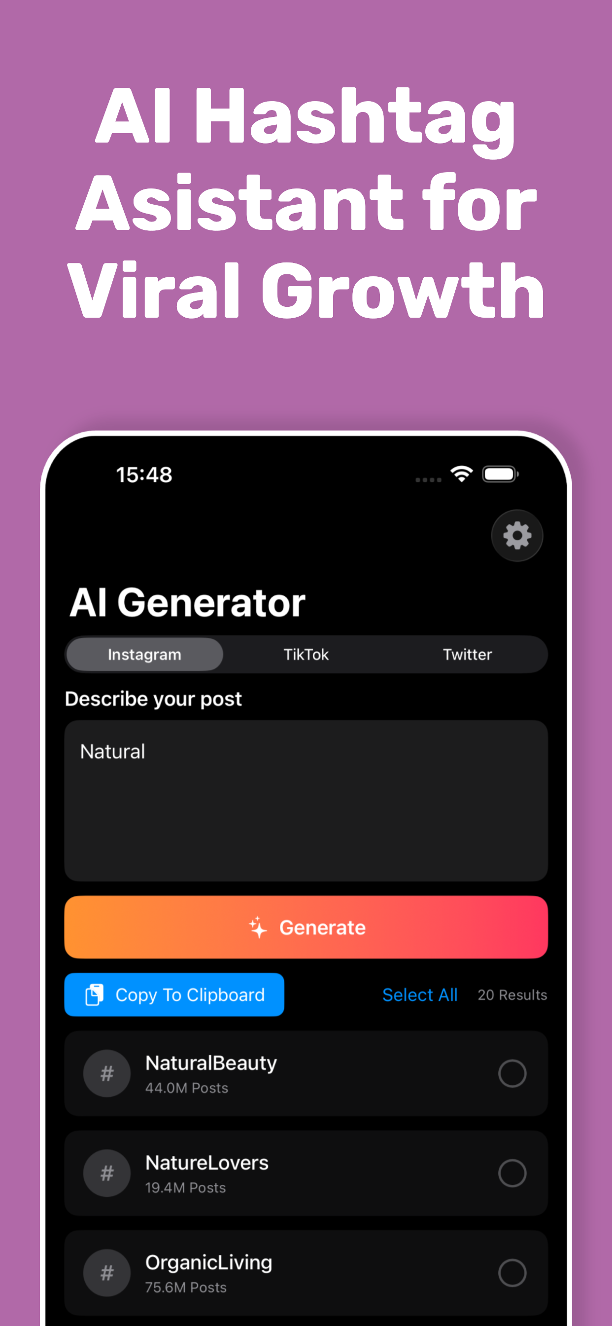 Magic Hashtags AI screenshot 4