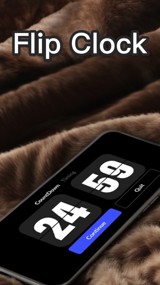 #1. Flip Clock: Timer & Widget (iOS) Por: HK SHENGUANGYUAN TECH LIMITED