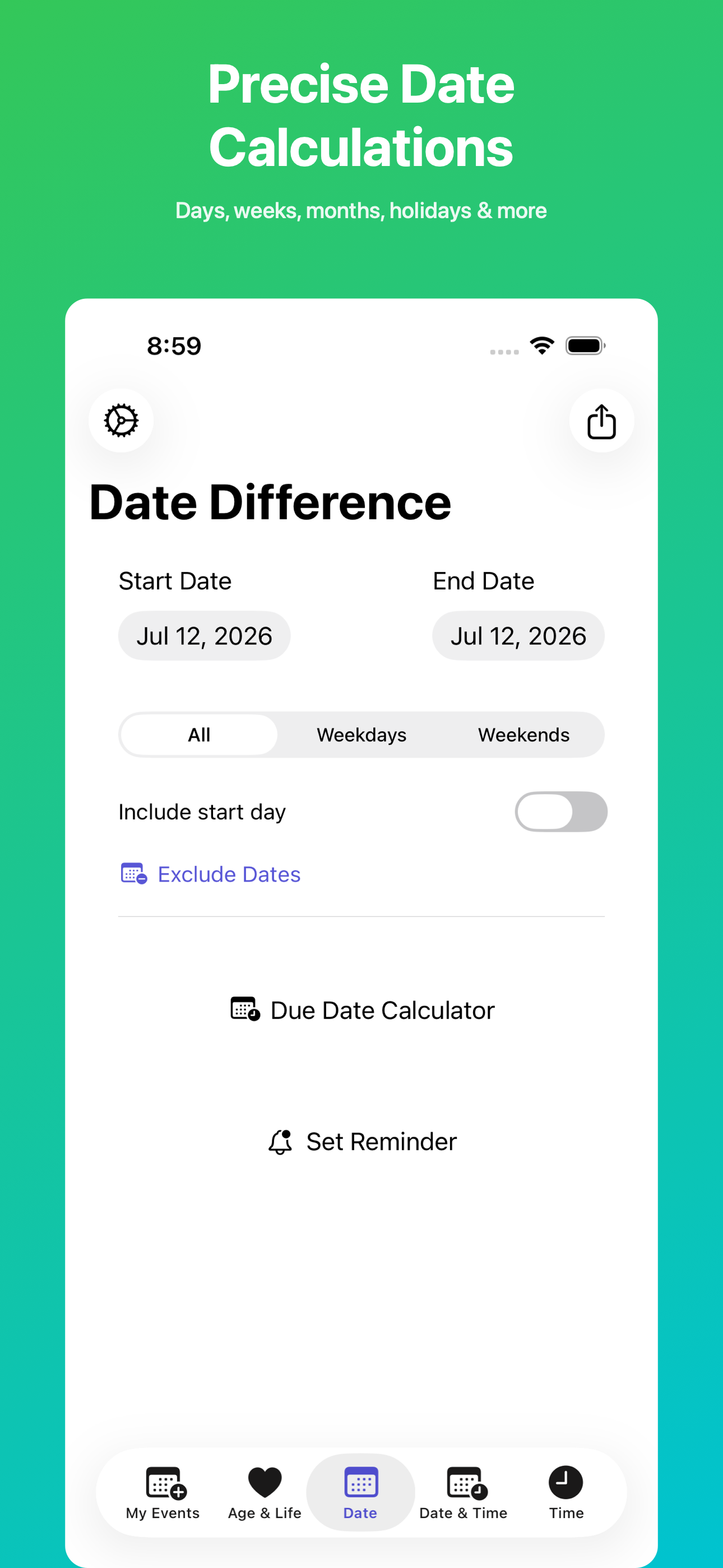 Date Time Calculator - Tickr screenshot 6