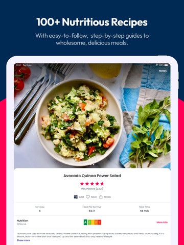 Yuzu: Healthy Recipes App ipad screenshot 4