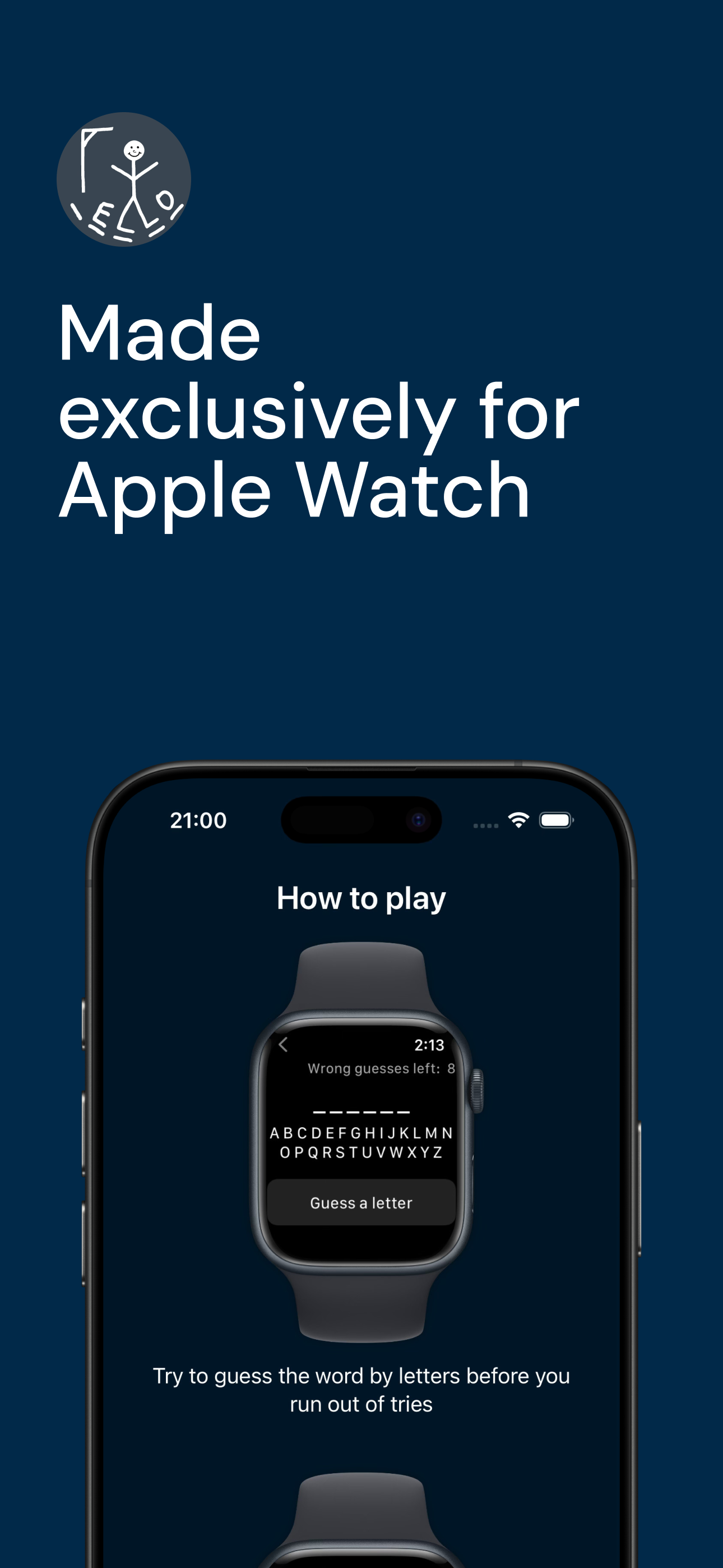 Hangman: Word Game for Watch