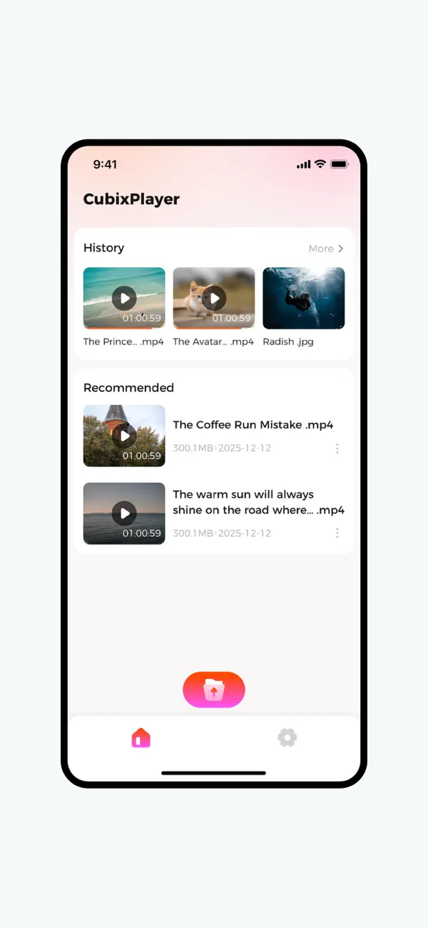 Screenshot #1 pour CubixPlayer