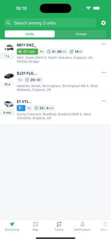 Unitracker Live screenshot