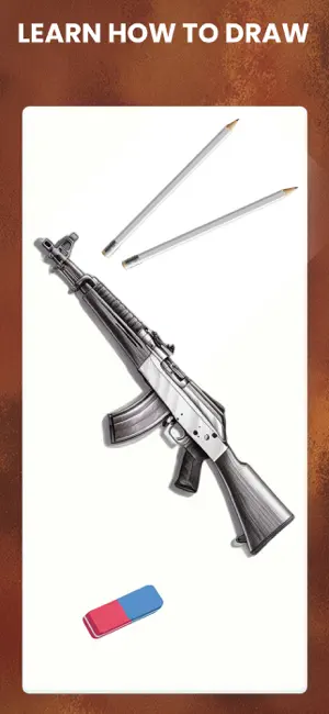 How to draw Weapons by Steps screenshot 1