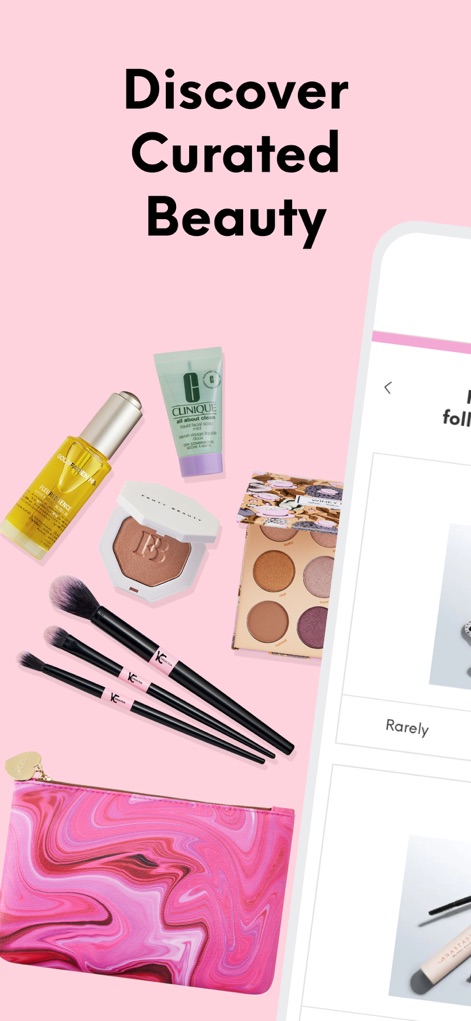 IPSY: Personalized Beauty - The app provides a preview of diverse beauty products and highlights personalized curation through a discovery interface.