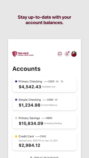 Harvard FCU Digital Banking screenshot 2