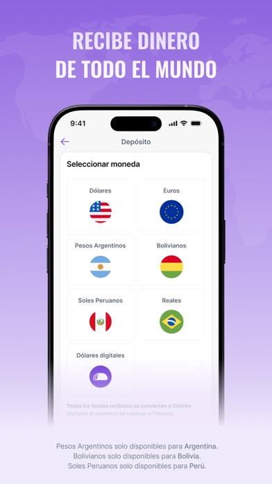 Takenos iPhone screenshot 2 - Finance app