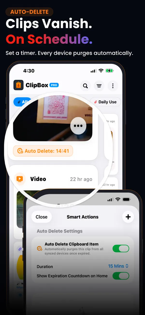 Screenshot #2 pour ClipBox: Presse-papiers