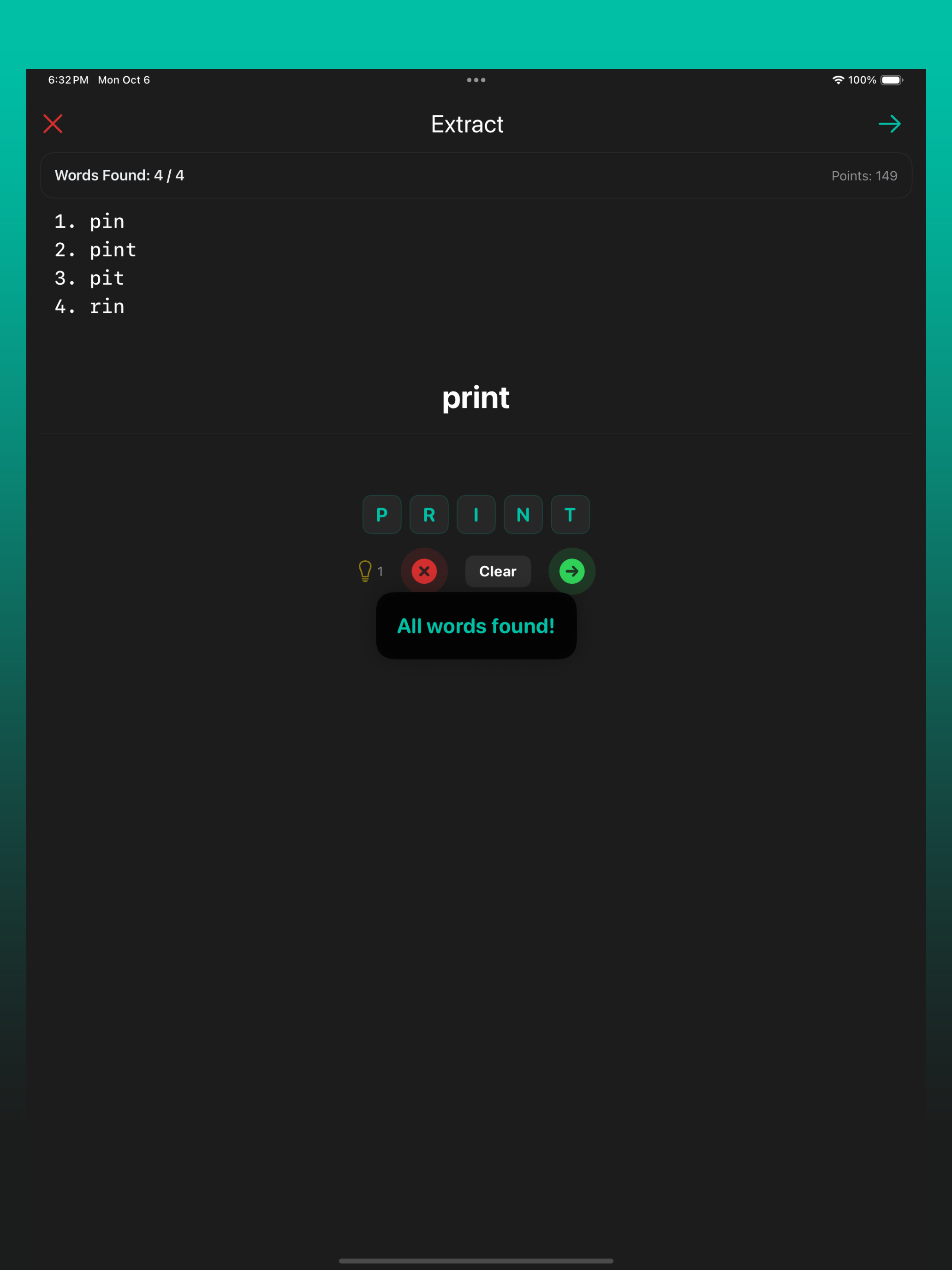 Word X-tract: Word Game screenshot 9