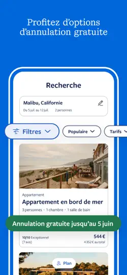 Capture d'écran de Abritel - HomeAway sur iPhone 6