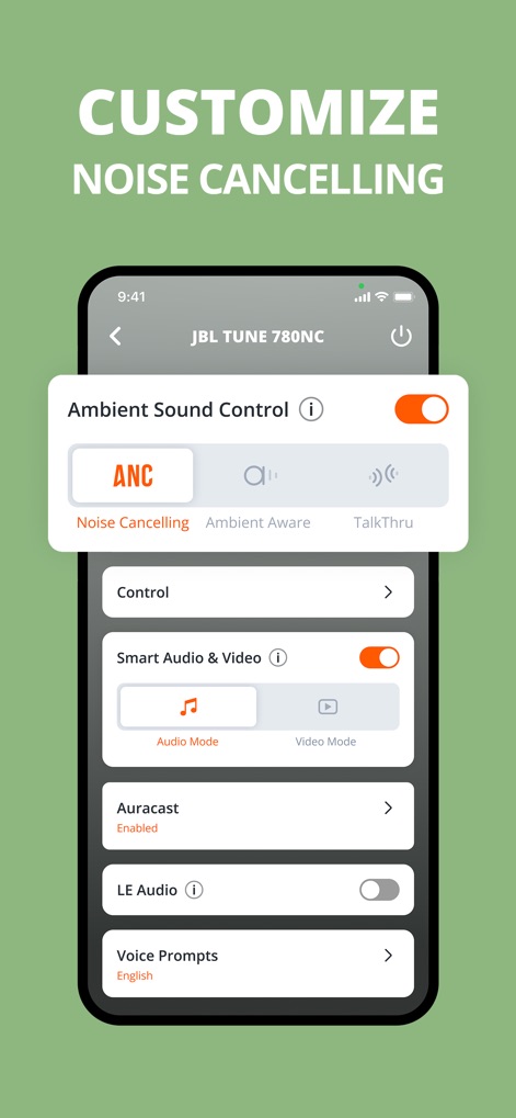JBL Headphones - ANC Control