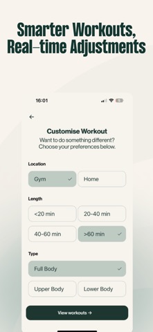 CloudFit: AI Workout Coach iPhone screenshot