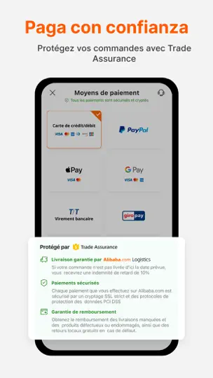 Capture d'écran de Commerce B2B Avec Alibaba sur iPhone 8