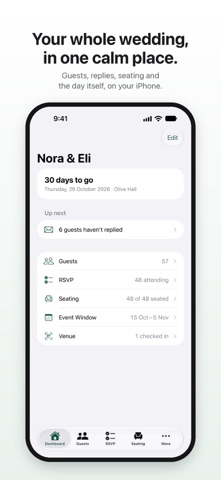 Wendus: Wedding Planner iPhone screenshot
