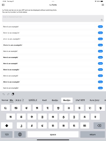 Aa Fonts Keyboardのおすすめ画像1