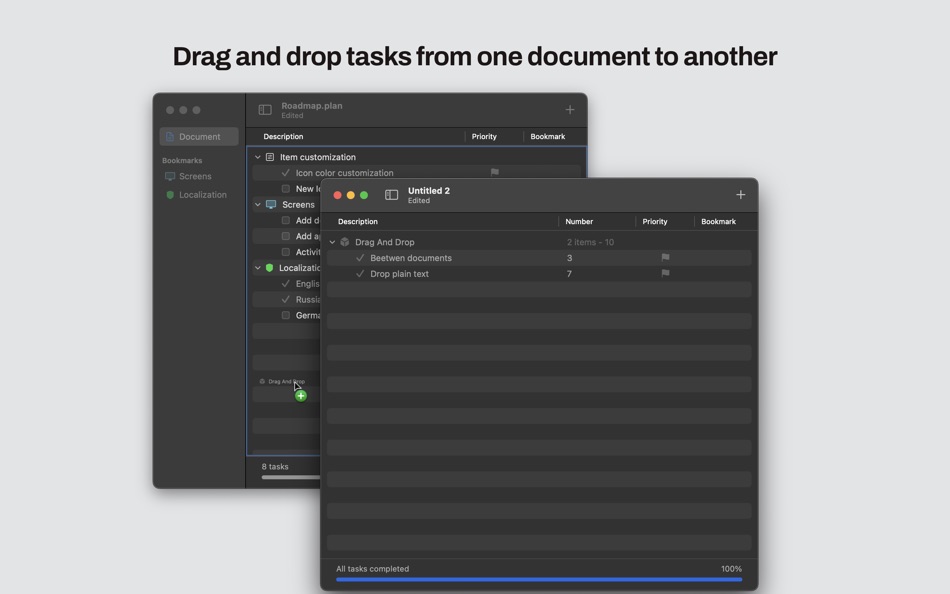 #2. Plan: Nested List, Outliner (macOS) Podle: Anton Cherkasov