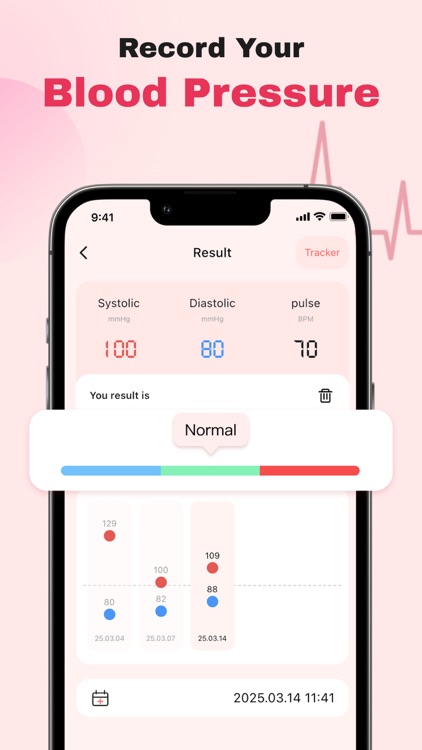 Blood Pressure APP-pulse track