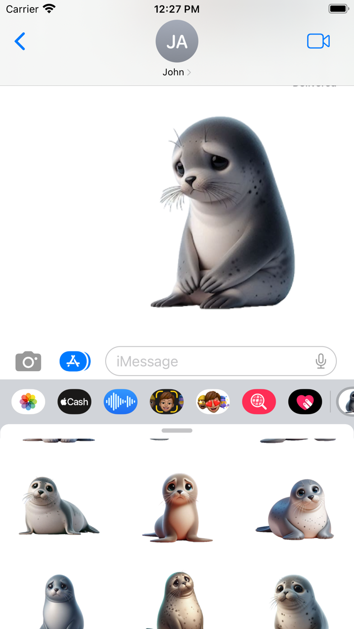 Sad Seal Stickers