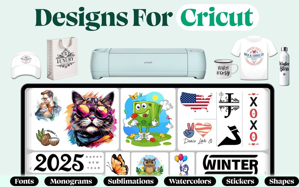 #1. Designs & Fonts for Cricut (macOS) 由: CraftHub Limited