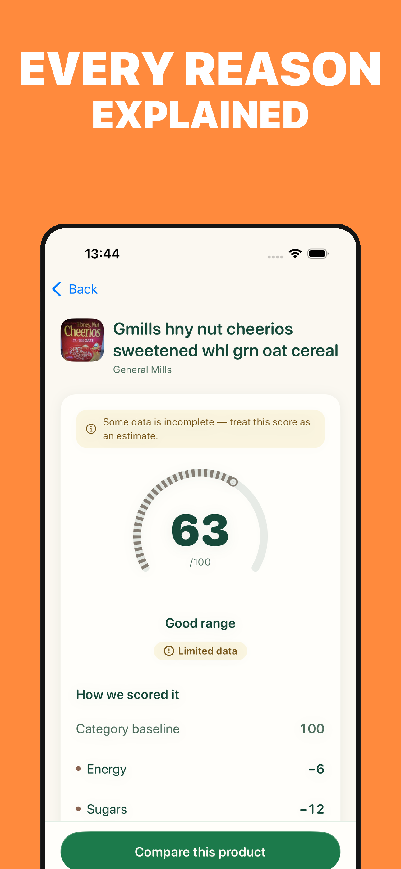 Yuzu: Food Scanner & Scores screenshot 4