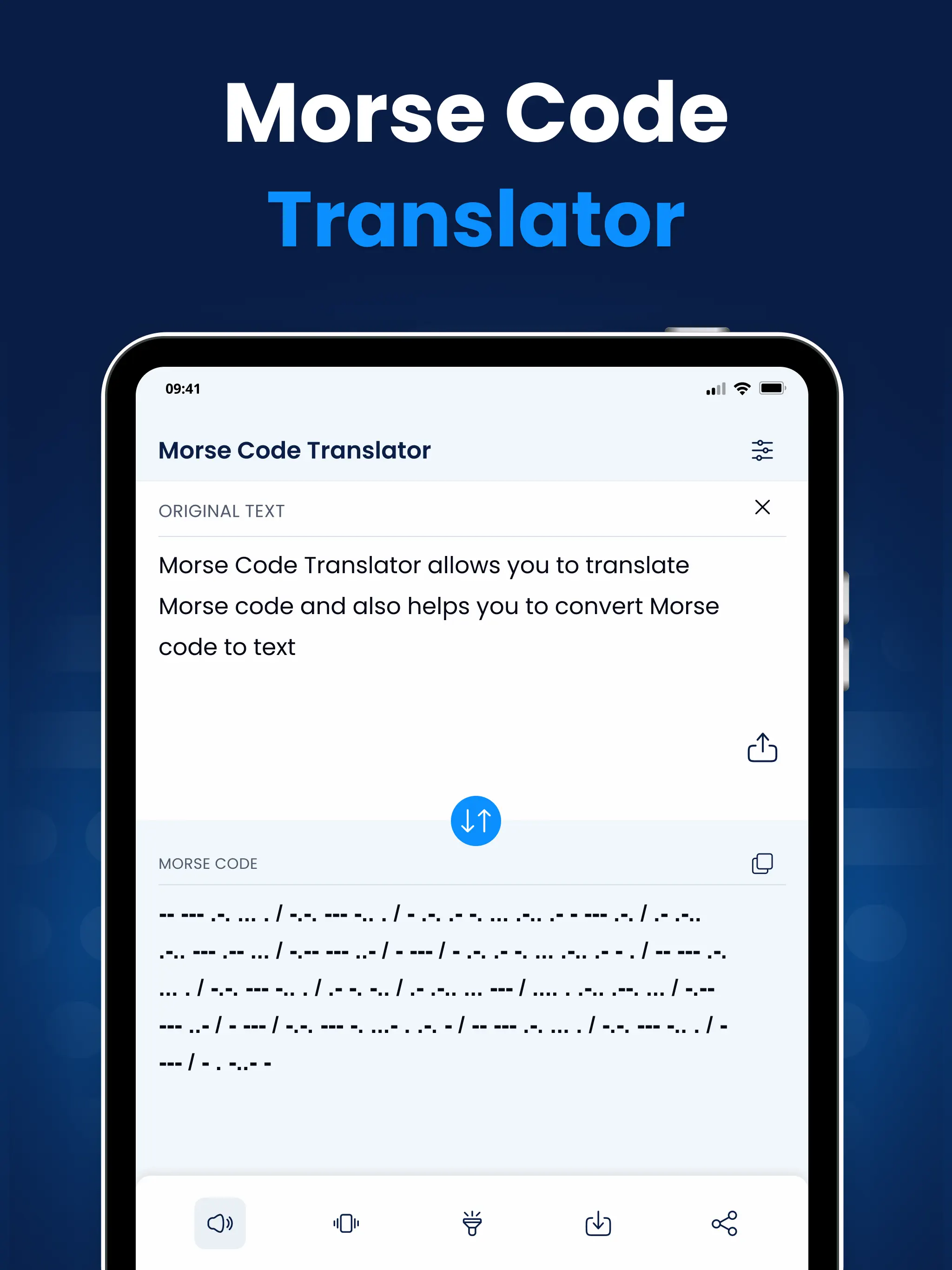 #6. Morse Code Translator & Decode (iOS) di: Ahmad Sattar