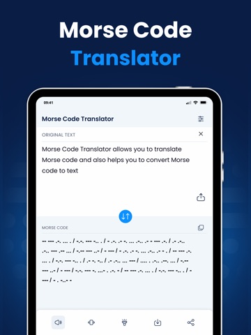 Morse Code Translator & Decode iPad screenshot