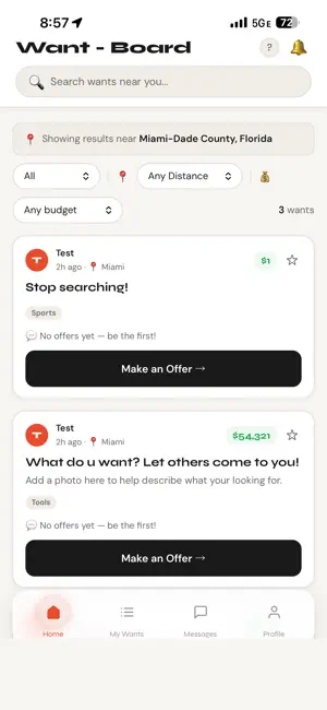 WantBoard Marketplace screenshot 1