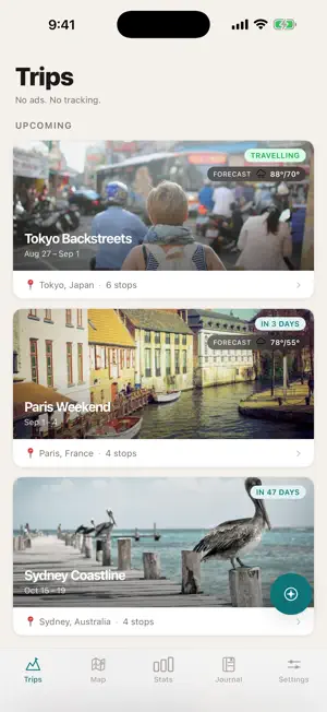 Roambook: Trip Planner screenshot 1