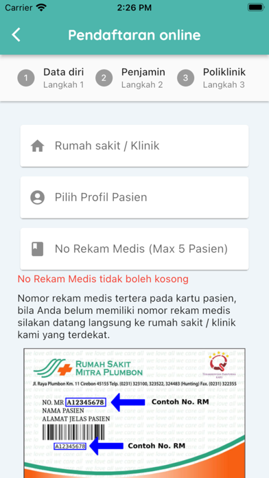 MP Healthcare Screenshot
