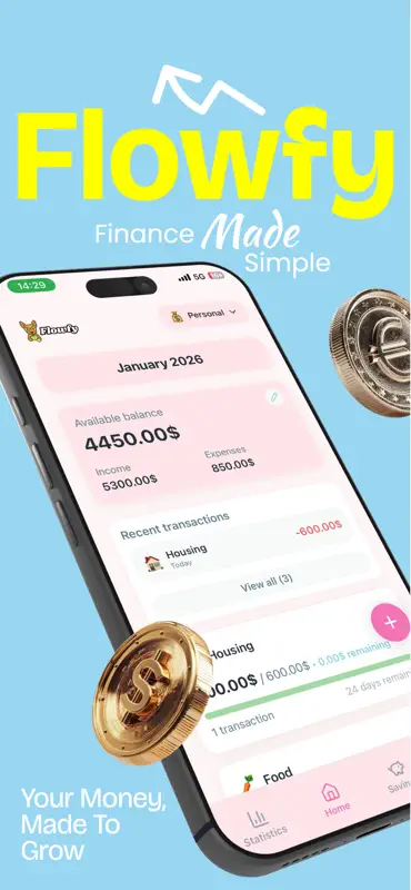 Flowfy: Budget & Expenses screenshot 1 of 5