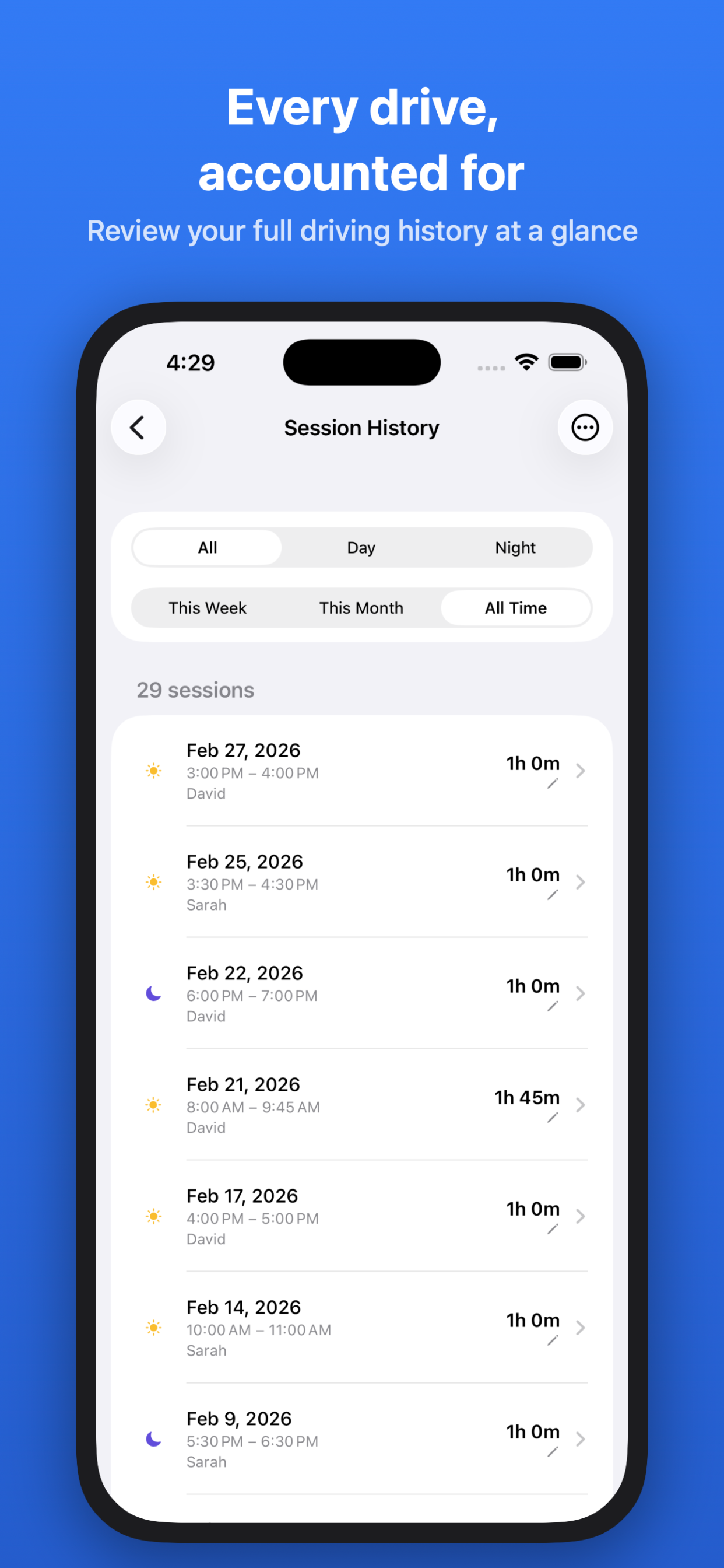 DriveClock  Log screenshot 3