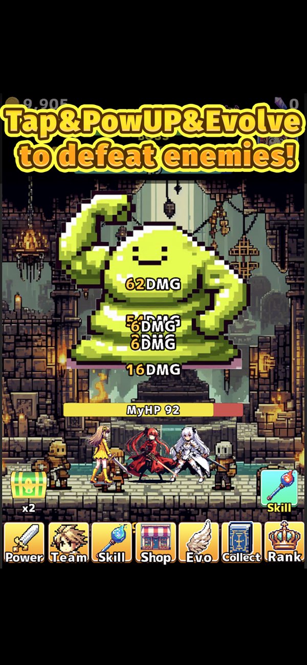 Hack and slash clicker Hack screenshot 10 - game app interface