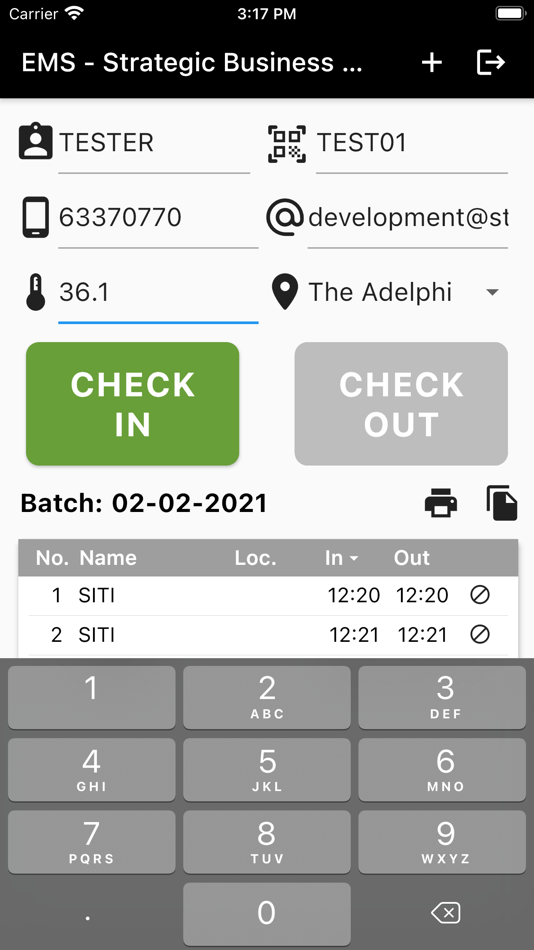 #8. Entry Management System (EMS) (iOS) 由: Strategic Asia Pte Ltd