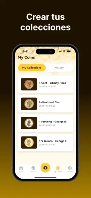 Identif. & valor de monedas iPhone screenshot 5