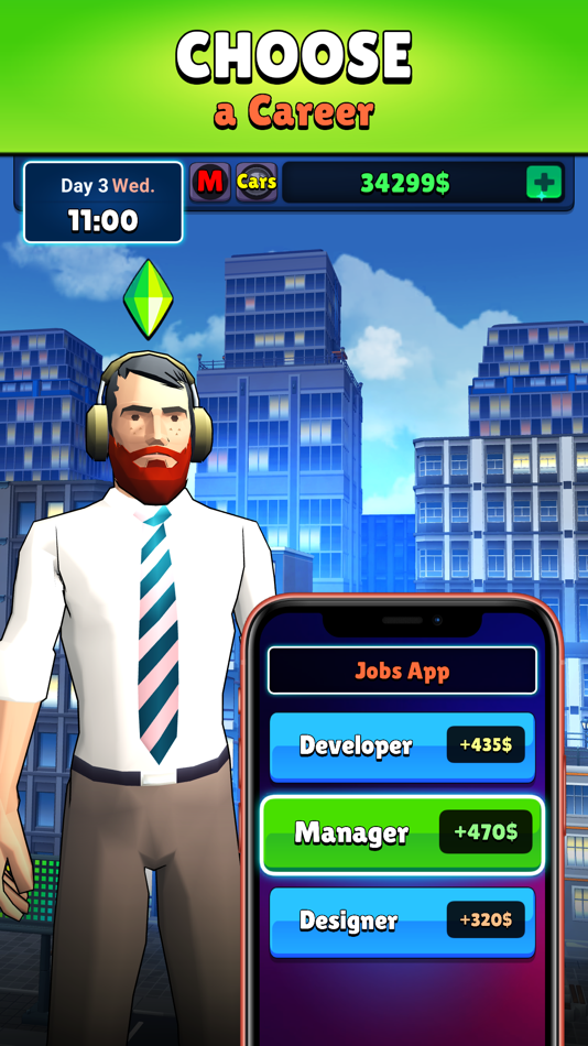 #2. New York Story: Life Simulator (iOS) بواسطة: Nikita Poslanichenko