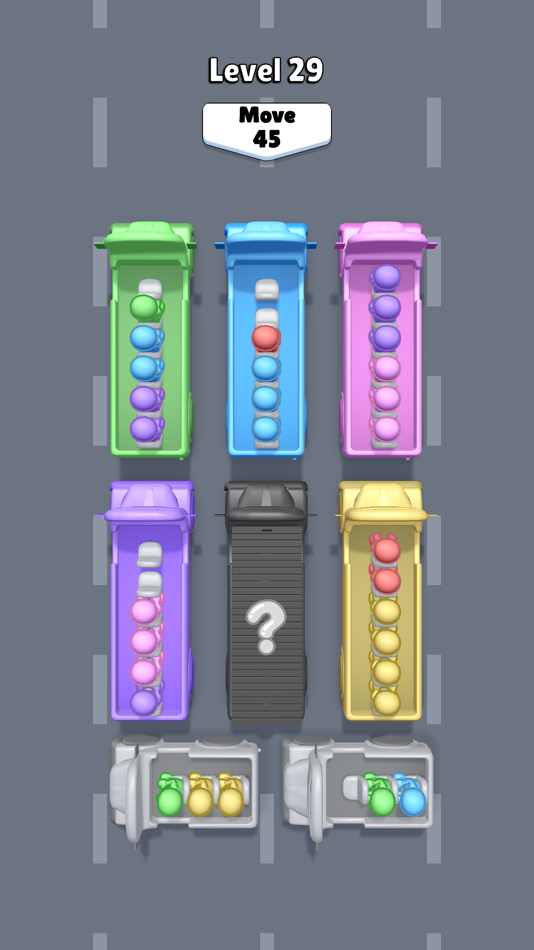 #8. Bus Color Sort (iOS) 来自: ZiNKY OYUN YAZILIM ANONiM SiRKETi