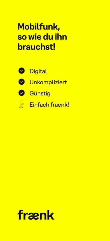 fraenk: Die Mobilfunk App screenshot 8 of 8