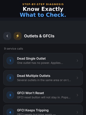 Electrician's Troubleshooter iPad screenshot