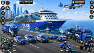 US Police Car Transport Games screenshot 1