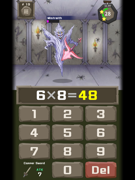 Monster Tower: Math Battle RPG iPad screenshot