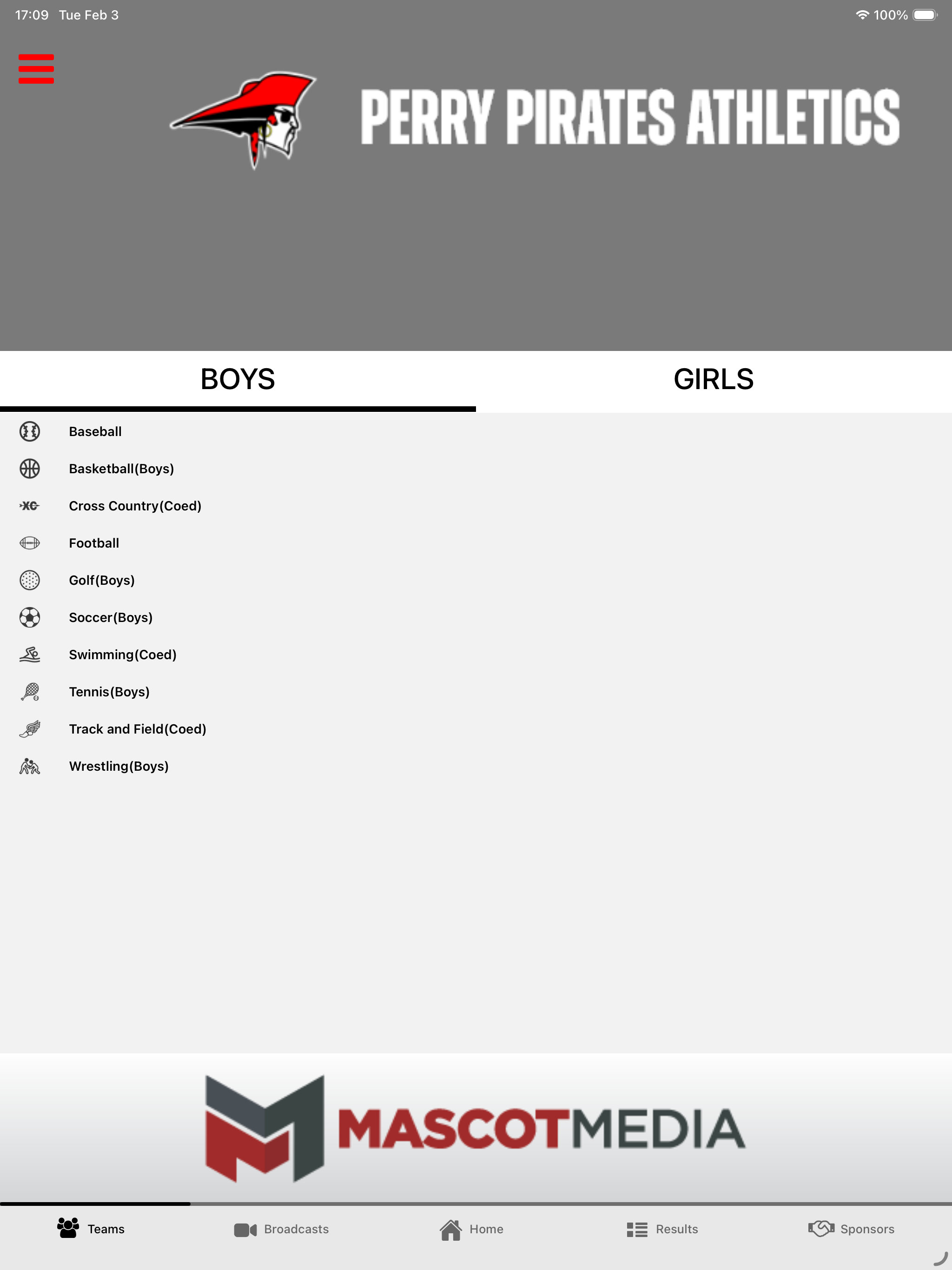 Perry Pirates Athletics screenshot 11