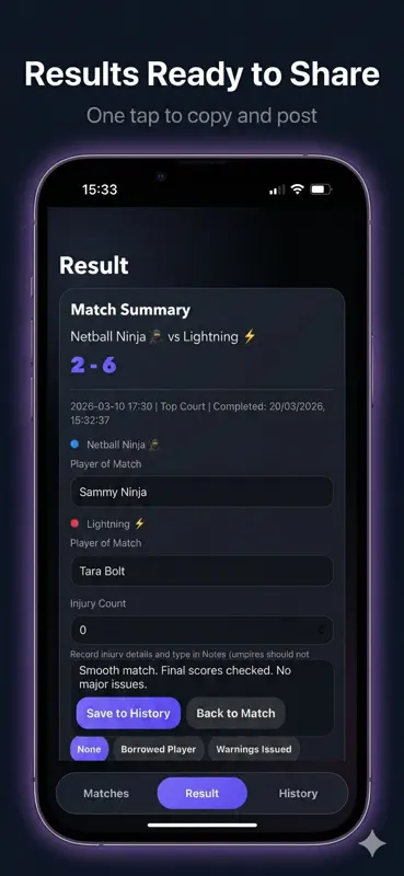 NETCALL - Netball Umpire App screenshot 5 of 6
